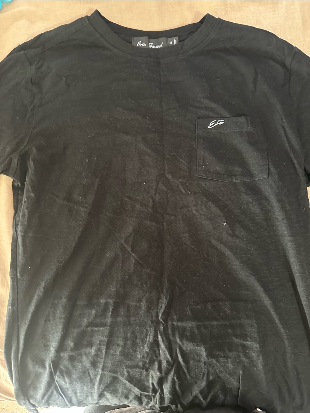 Ever Forward Men’s Black Pocket Tee